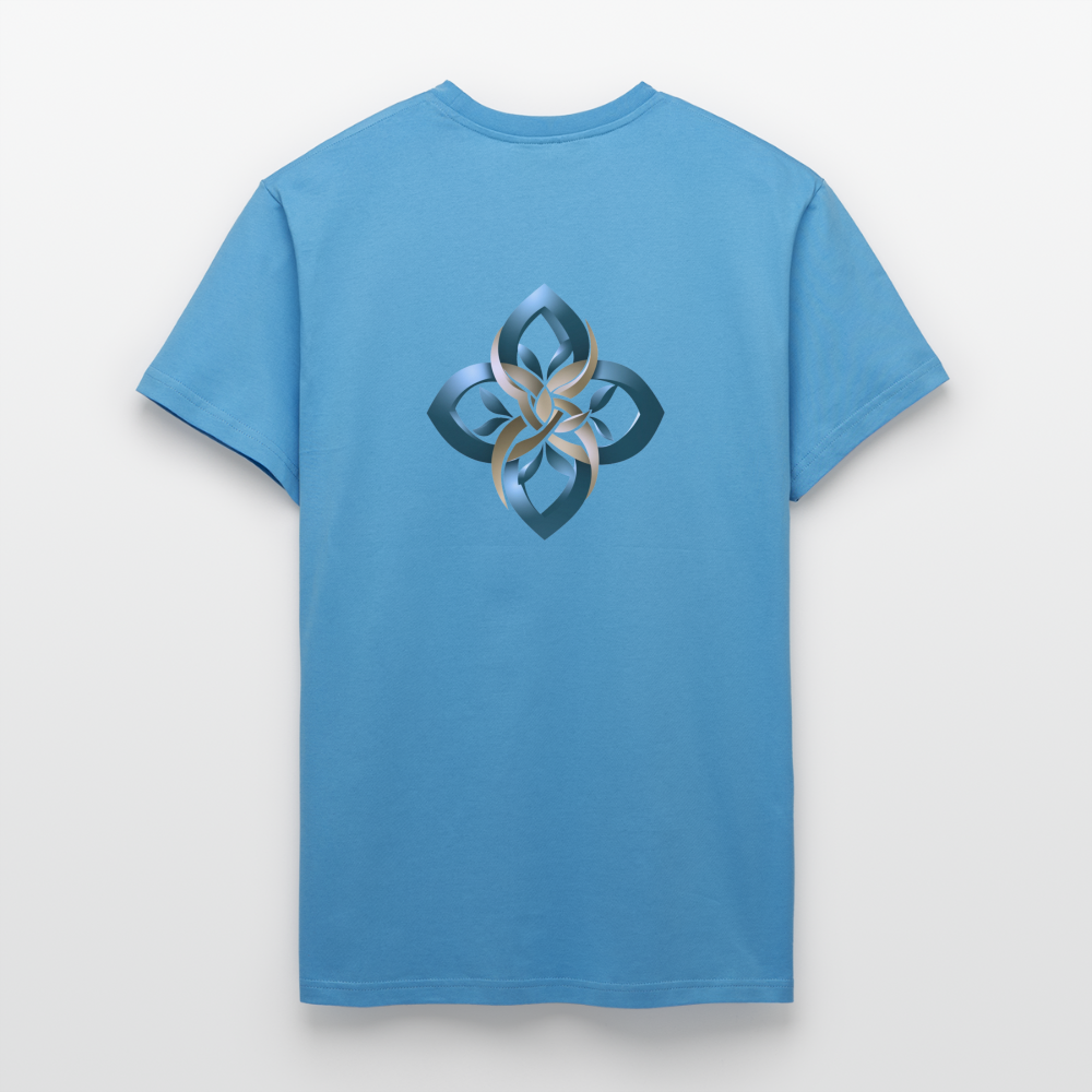 chiSign Organic Relaxed T-Shirt Made in EU - Sol Blue