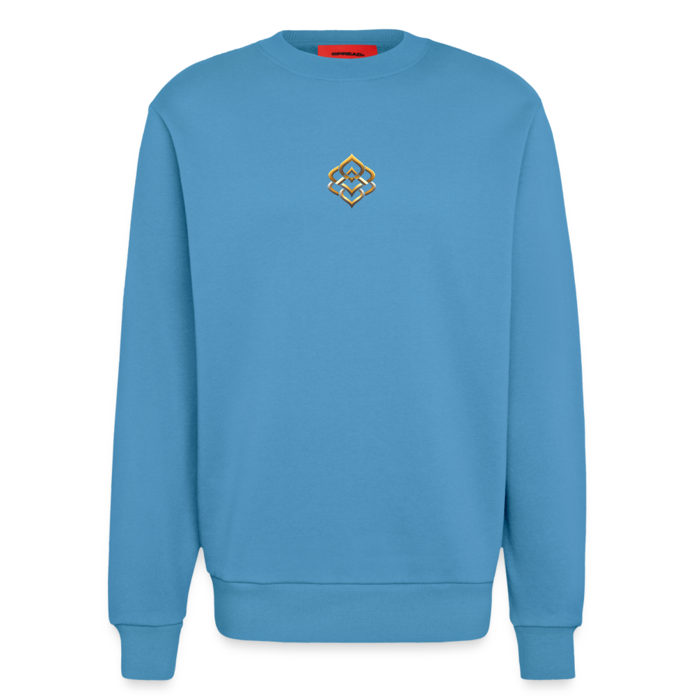 chiSign Organic Relaxed Crew Neck Made in EU - Sol Blue