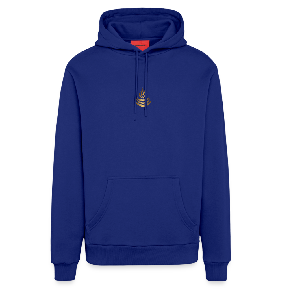 chiSign Quantenheilsymbol "Reichtum & Erfolg" Druck VS/RS Organic Relaxed Hoodie Made in EU - Iconic Blue