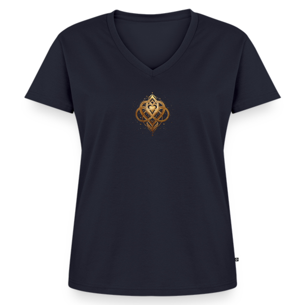 Frauen Bio-T-Shirt mit V-Ausschnitt von Stanley & Stella - Navy