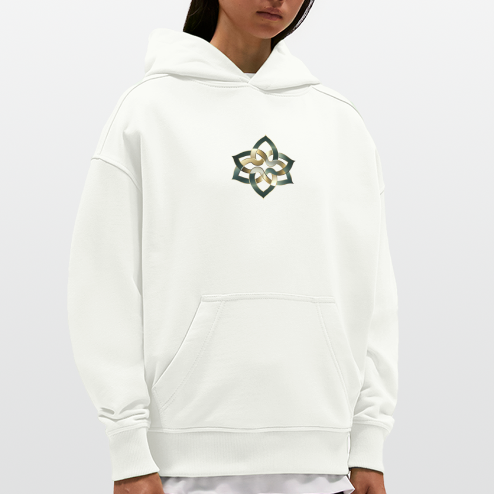 chiSign Quantenheilsymbol Hilfreiche Freunde & Mentoren Heavyweight Oversized Organic Hoodie Made in EU - OFF WHITE