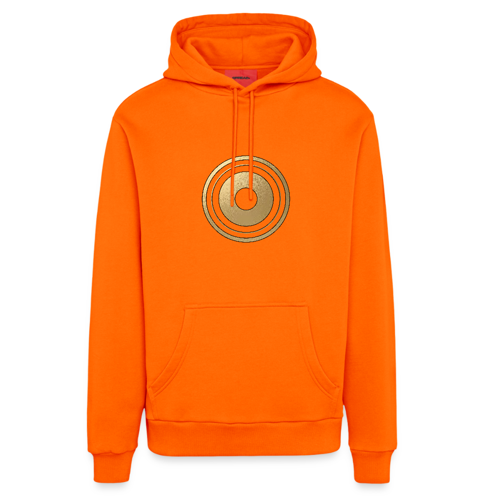 chiSign Organic Relaxed Hoodie Made in EU - SUNSET ORANGE