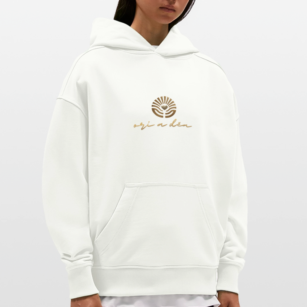 Oversized Organic Hoodie Made in EU ORI A DÉA - OFF WHITE