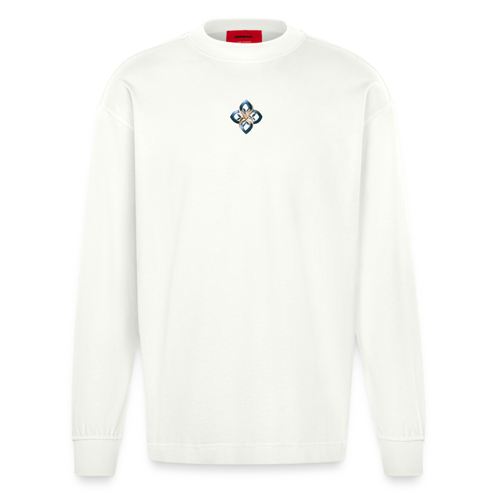 chiSign Erfolg Heavyweight Oversized Organic Langarmshirt Made in EU - OFF WHITE