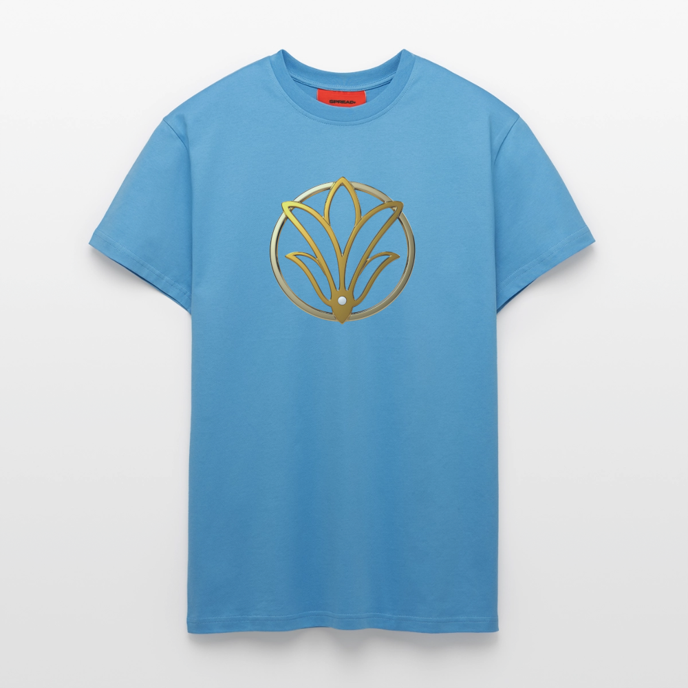chiSign universelle Freiheit Organic Relaxed T-Shirt Made in EU - Sol Blue