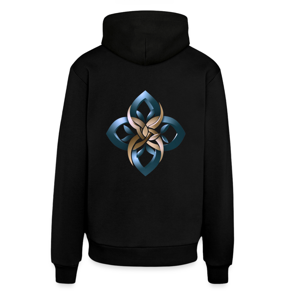 chiSign Organic Relaxed Hoodie Made in EU - SOLID BLACK