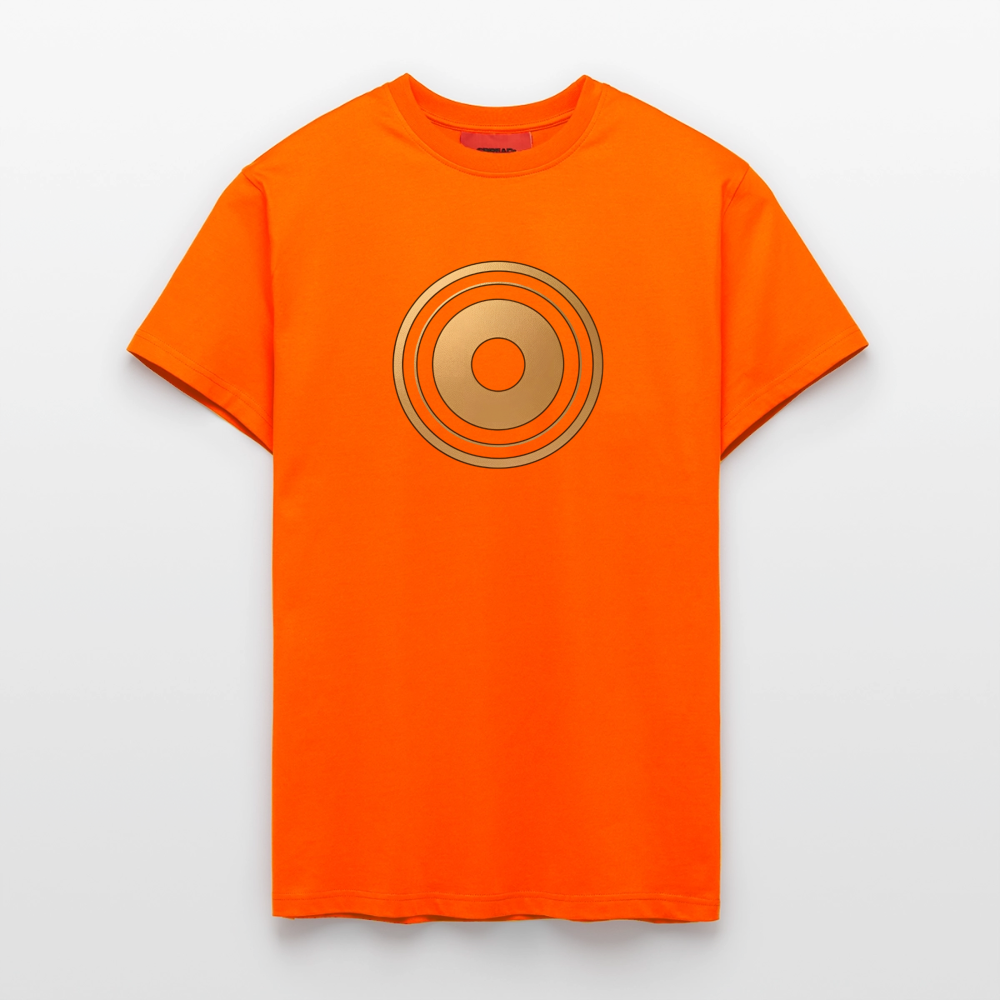 chiSign "Selbsterkenntnis" Organic Relaxed T-Shirt Made in EU - SUNSET ORANGE