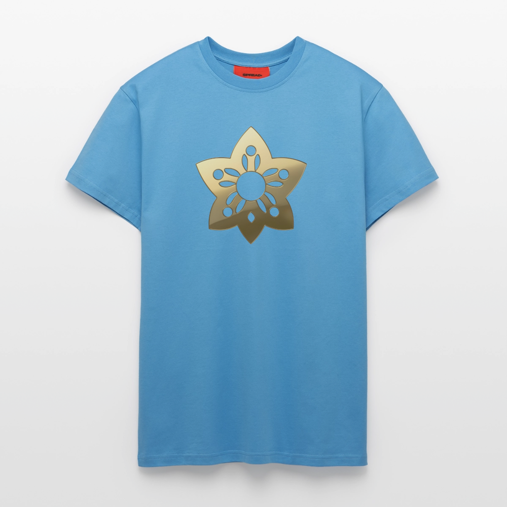chiSign Auflösung der Illusion Organic Relaxed T-Shirt Made in EU - Sol Blue