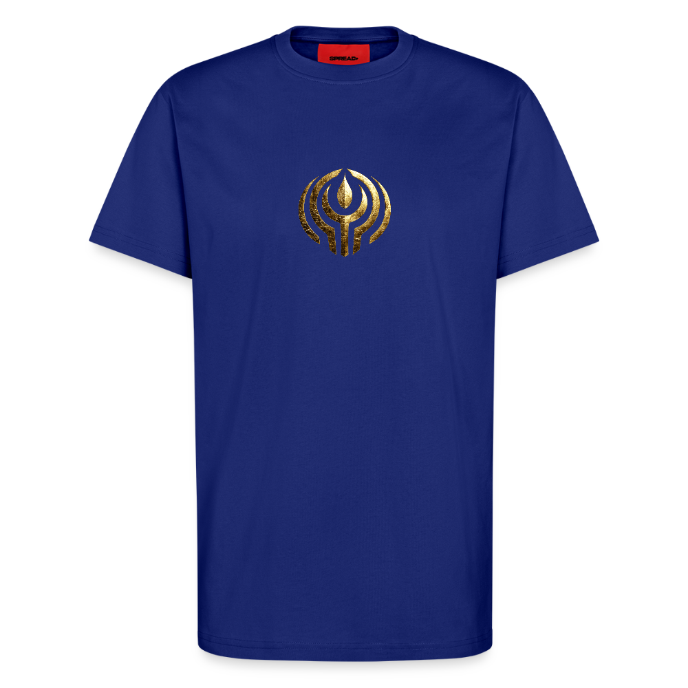 Organic Relaxed T-Shirt Made in EU "Wunderfülle" - Iconic Blue