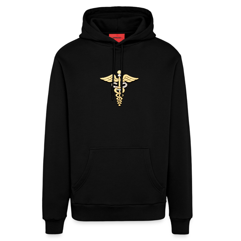 chiSign Schutz Organic Relaxed Hoodie Made in EU - SOLID BLACK