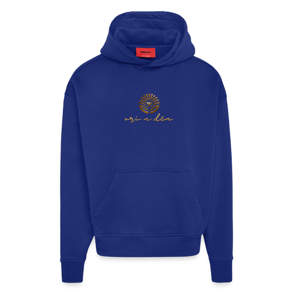 Oversized Organic Hoodie Made in EU ORI A DÉA - Iconic Blue