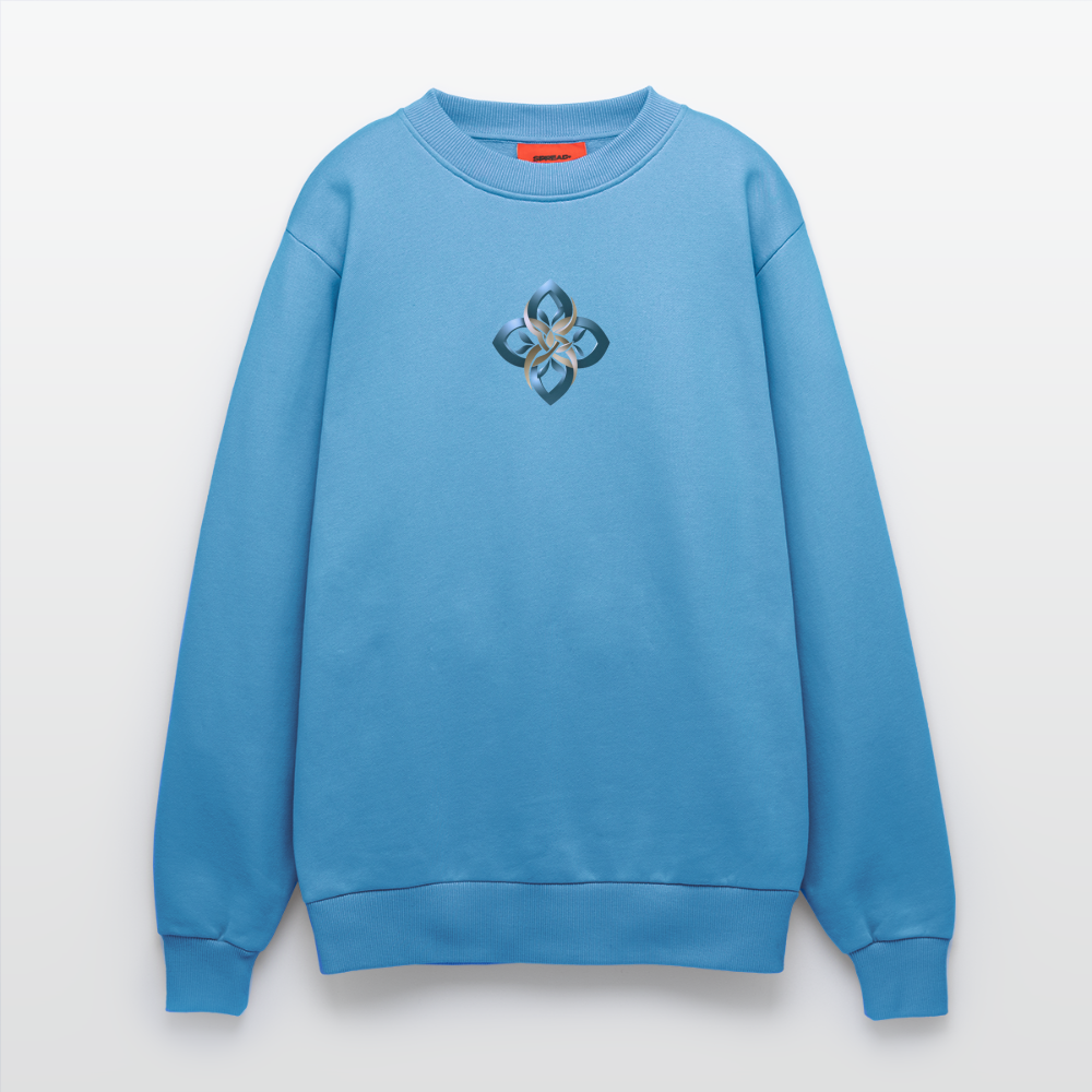 chiSign Organic Relaxed Crew Neck Made in EU - Sol Blue