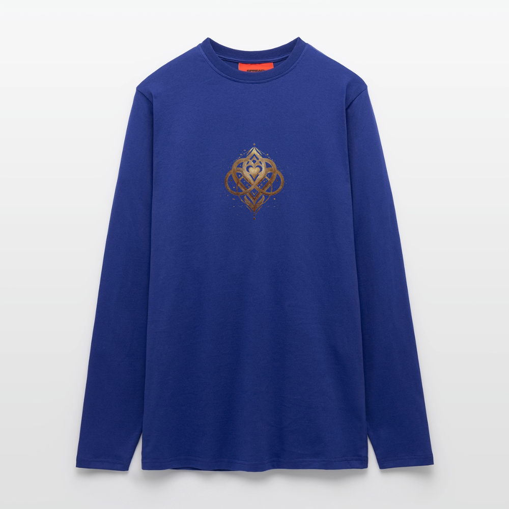 ori a déa Frequenz Mode "Agape" Organic Relaxed Langarmshirt Made in EU - Iconic Blue
