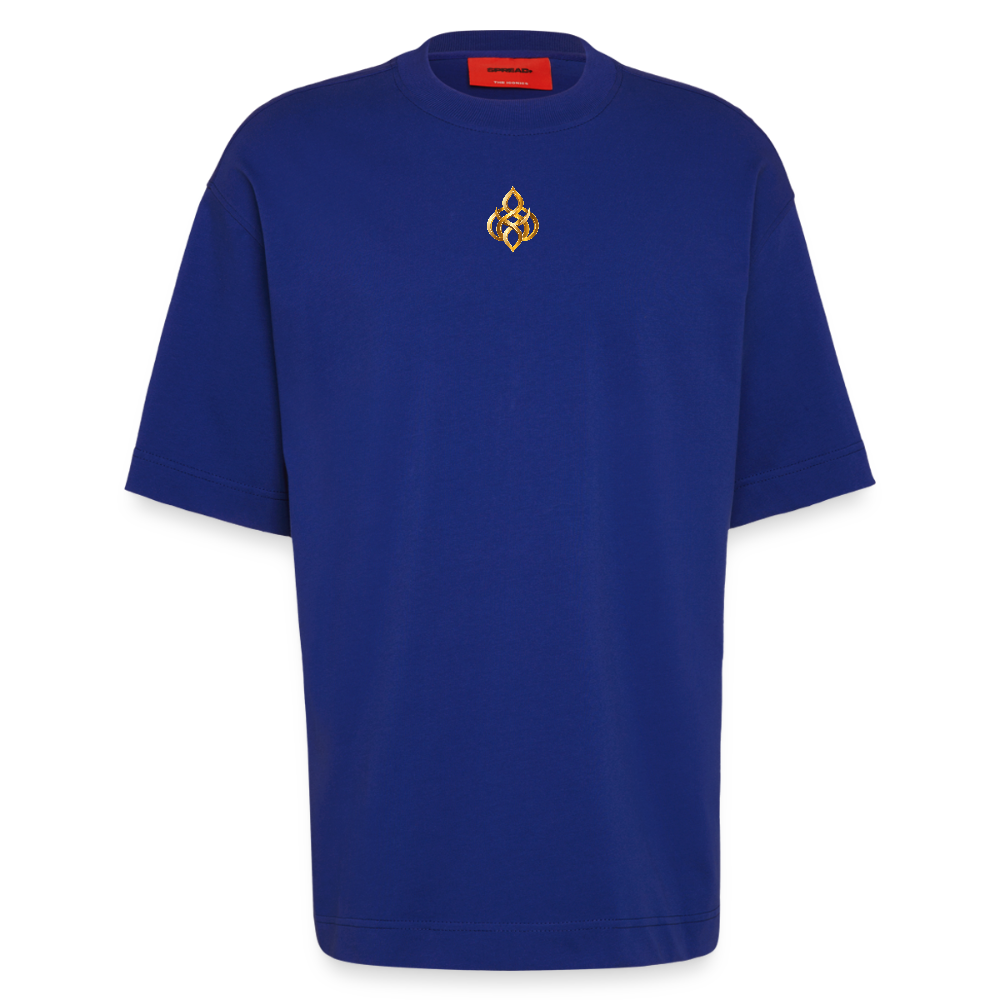chiSign Quantenheilsymbol Zentrum und Ausgeglichenheit Heavyweight Oversized Organic T-Shirt Made in EU - Iconic Blue