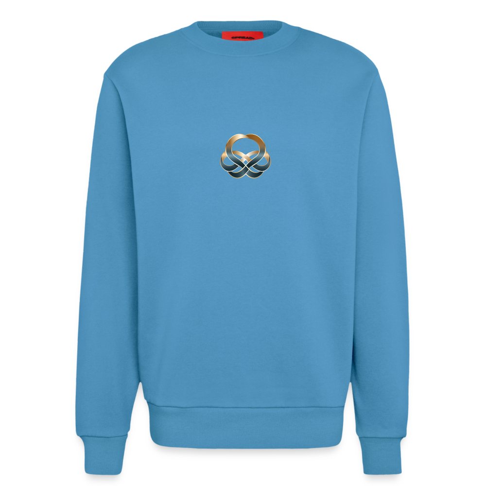 chiSign Organic Relaxed Crew Neck Made in EU - Sol Blue