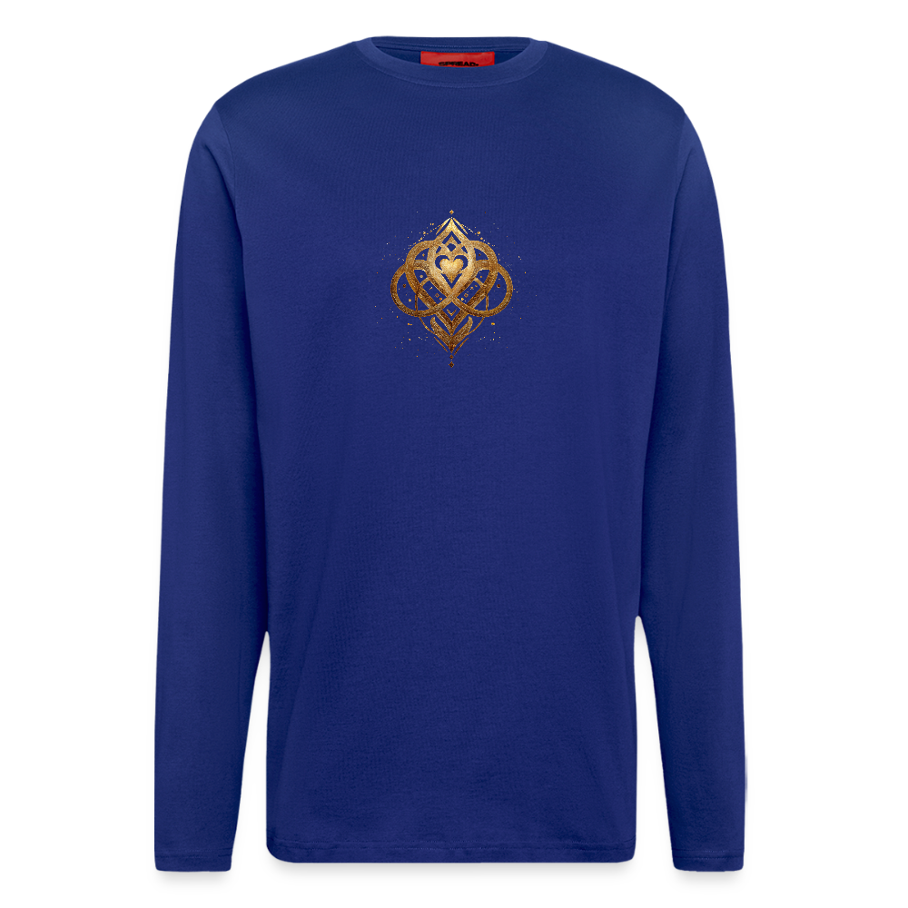 ori a déa Frequenz Mode "Agape" Organic Relaxed Langarmshirt Made in EU - Iconic Blue
