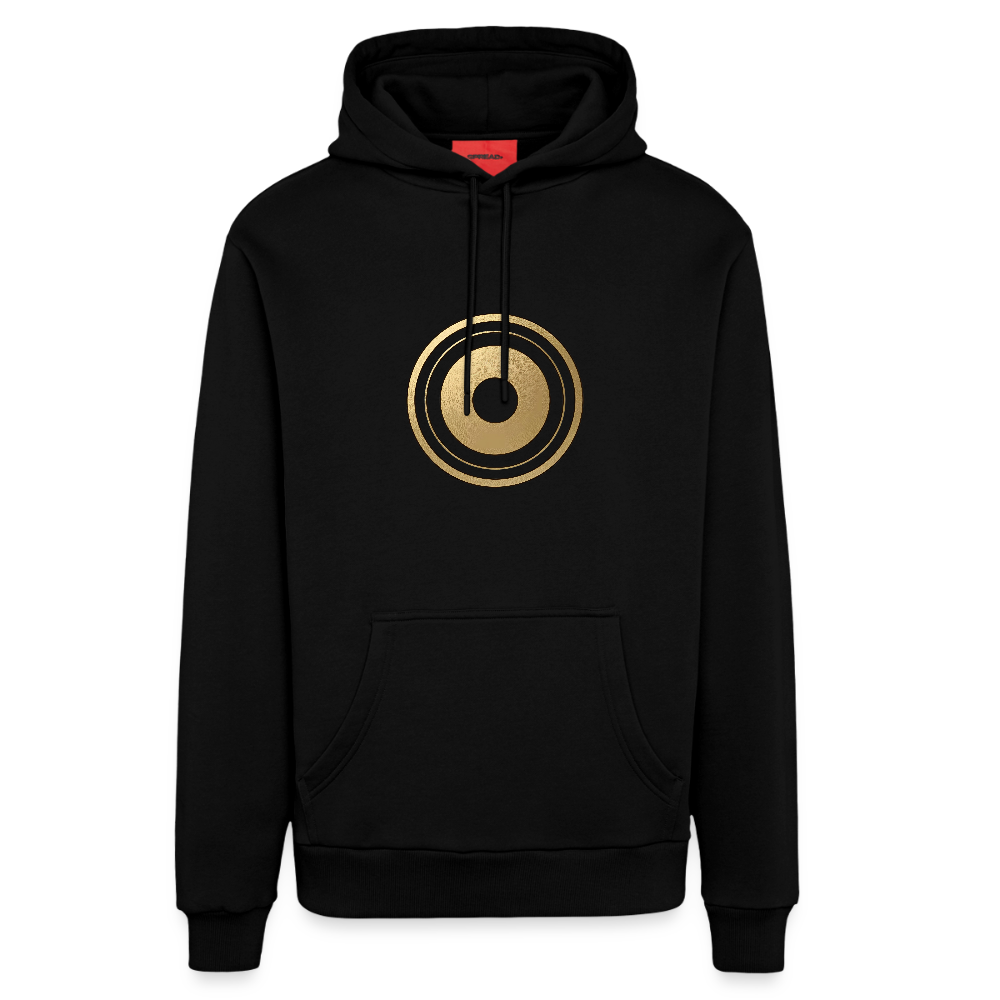 chiSign Organic Relaxed Hoodie Made in EU - SOLID BLACK