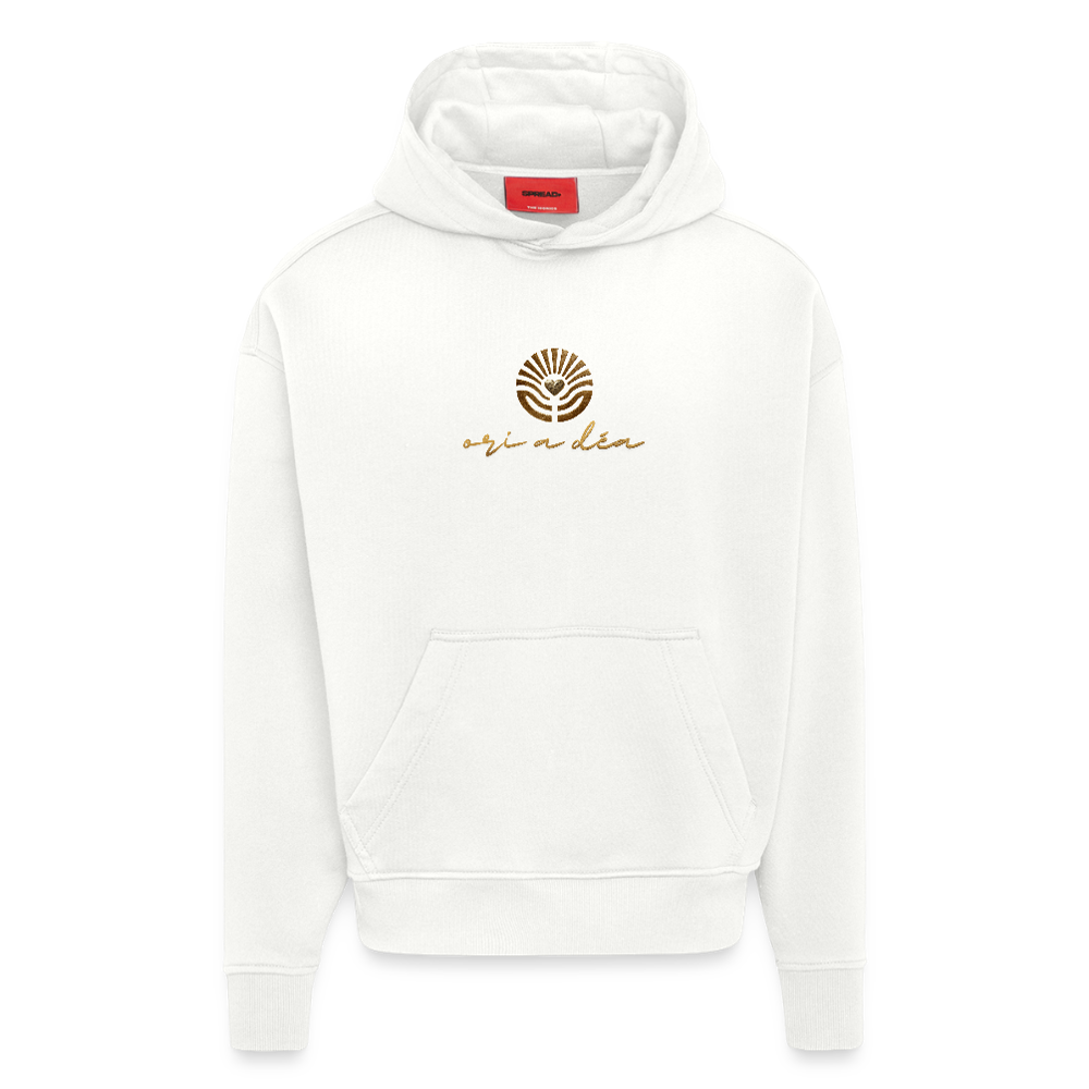Oversized Organic Hoodie Made in EU ORI A DÉA - OFF WHITE