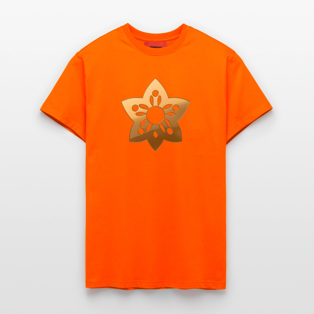 chiSign Auflösung der Illusion Organic Relaxed T-Shirt Made in EU - SUNSET ORANGE