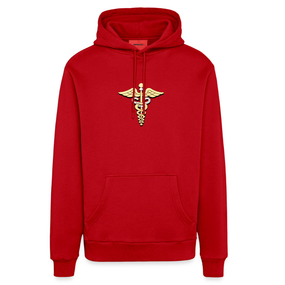 chiSign Schutz Organic Relaxed Hoodie Made in EU - Rot