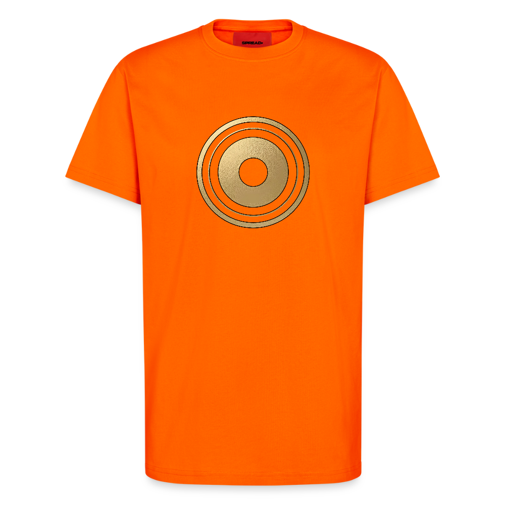 chiSign "Selbsterkenntnis" Organic Relaxed T-Shirt Made in EU - SUNSET ORANGE