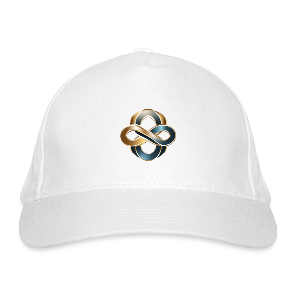 chiSign Quantenheilsymbol Wissen und Selbstbildung Bio-Baseballkappe - Weiß
