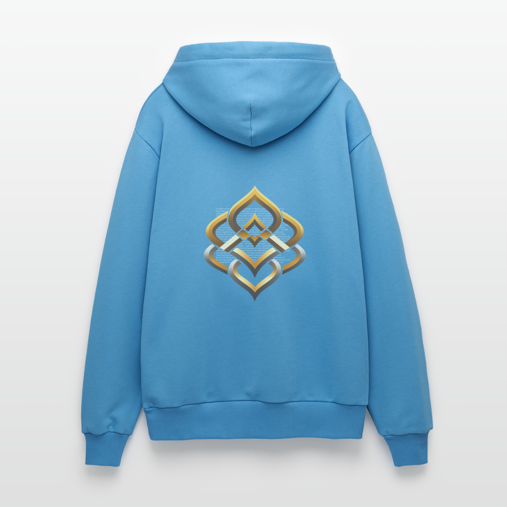 chiSign Organic Relaxed Hoodie Made in EU - Sol Blue