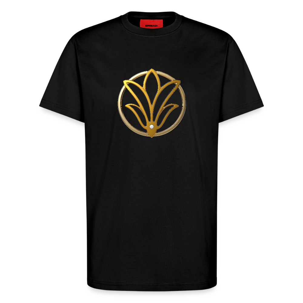 chiSign universelle Freiheit Organic Relaxed T-Shirt Made in EU - SOLID BLACK