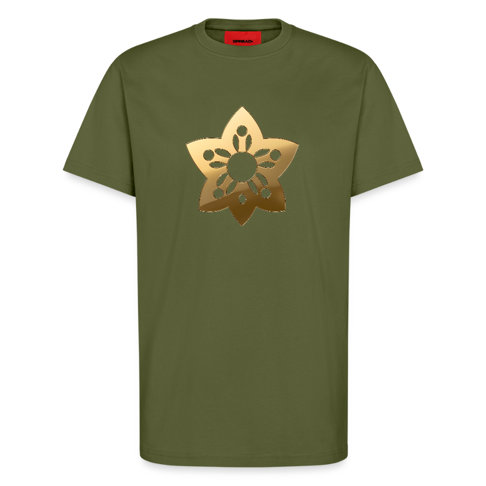 chiSign Auflösung der Illusion Organic Relaxed T-Shirt Made in EU - MOSS GREEN