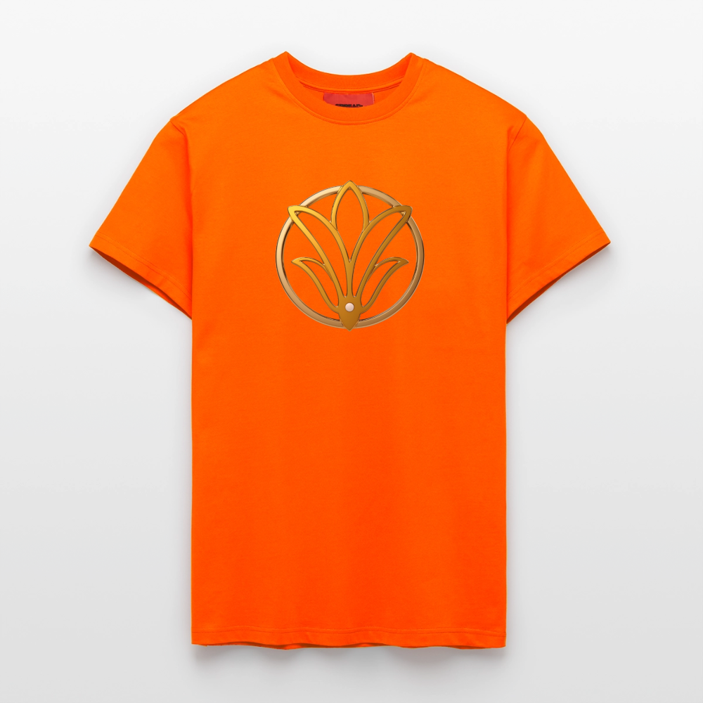 chiSign universelle Freiheit Organic Relaxed T-Shirt Made in EU - SUNSET ORANGE