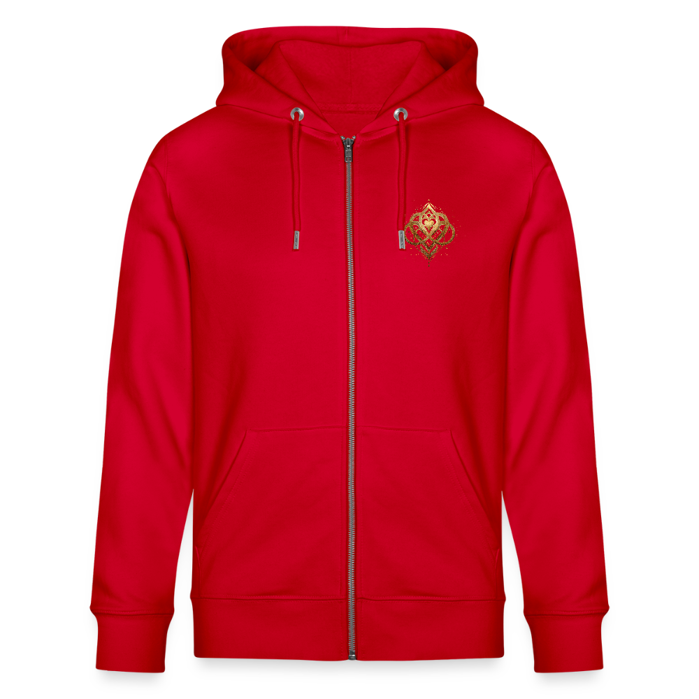 ORI A DÉA – Kapuzenjacke „Agape“ Unisex Bio-Kapuzenjacke - Rot