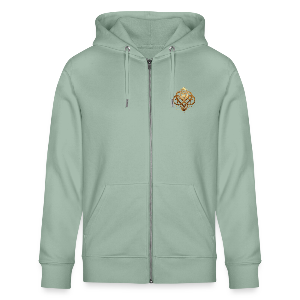 ORI A DÉA – Kapuzenjacke „Agape“ Unisex Bio-Kapuzenjacke - Helles Graugrün