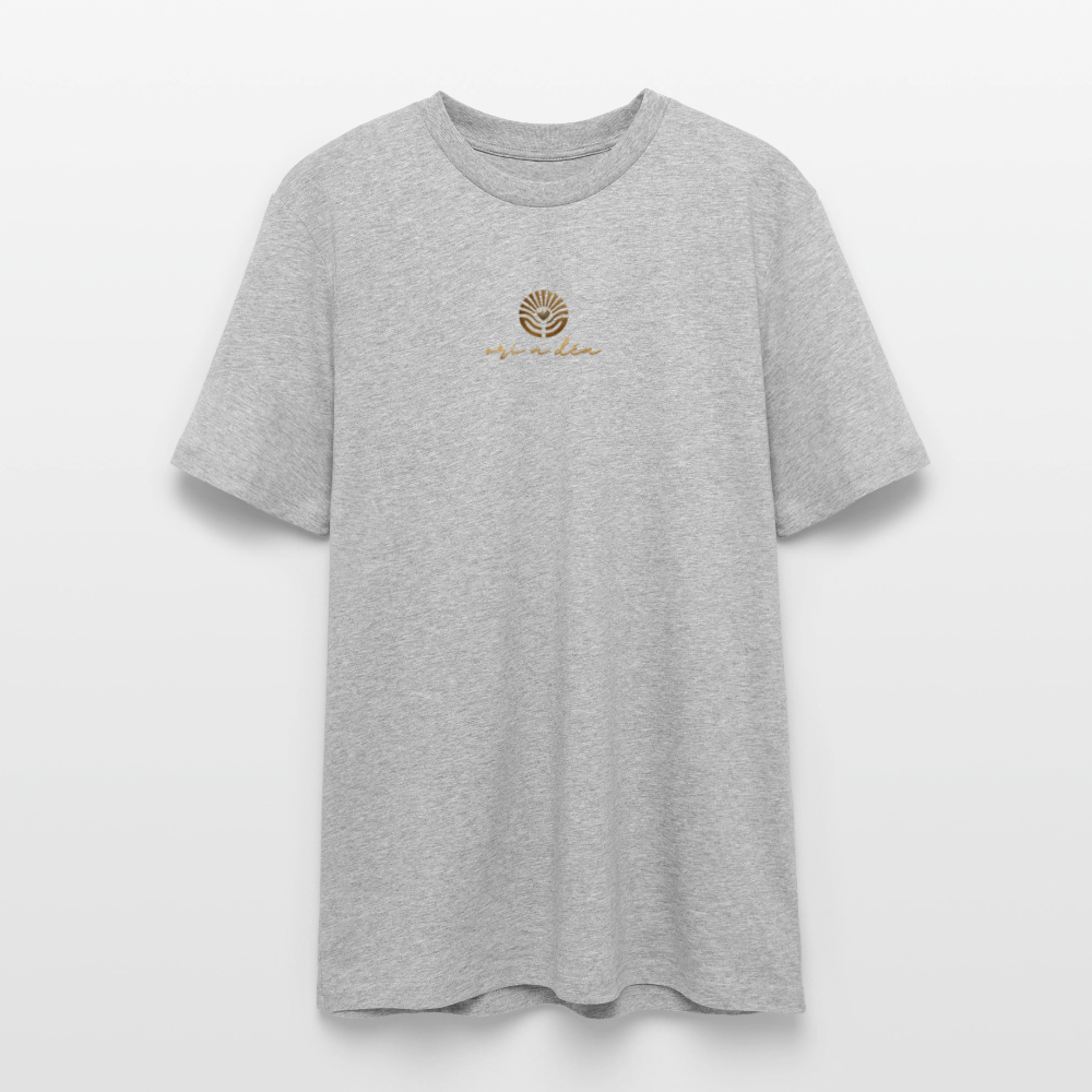 Unisex Bio-T-Shirt "ori a déa" - Grau meliert