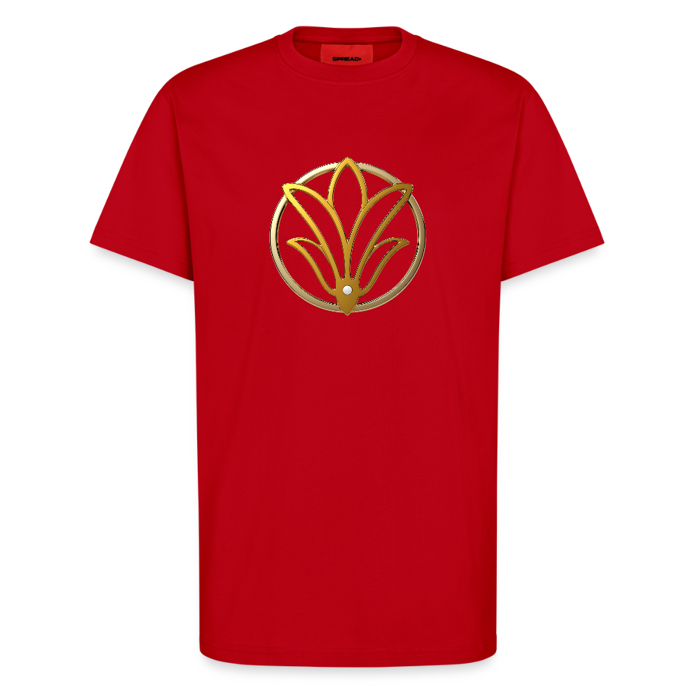 chiSign universelle Freiheit Organic Relaxed T-Shirt Made in EU - Rot