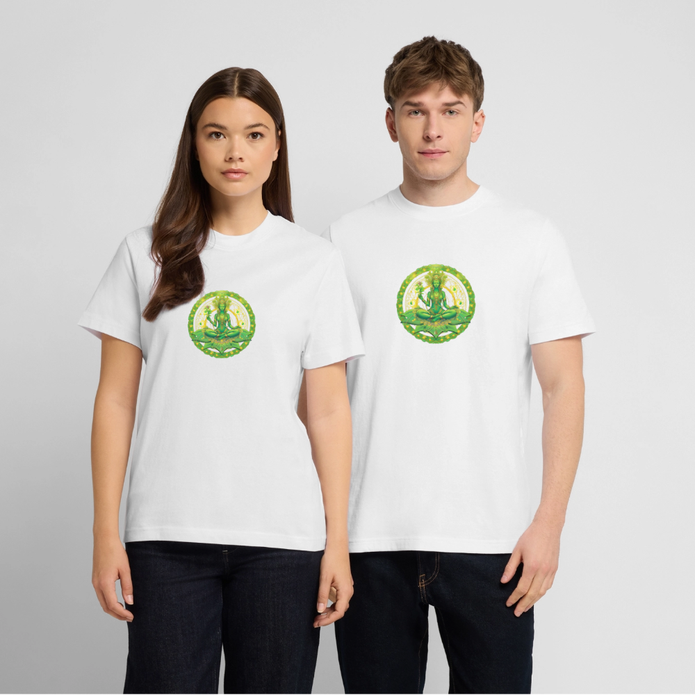Unisex Organic T-Shirt Grüne Tara - Weiß