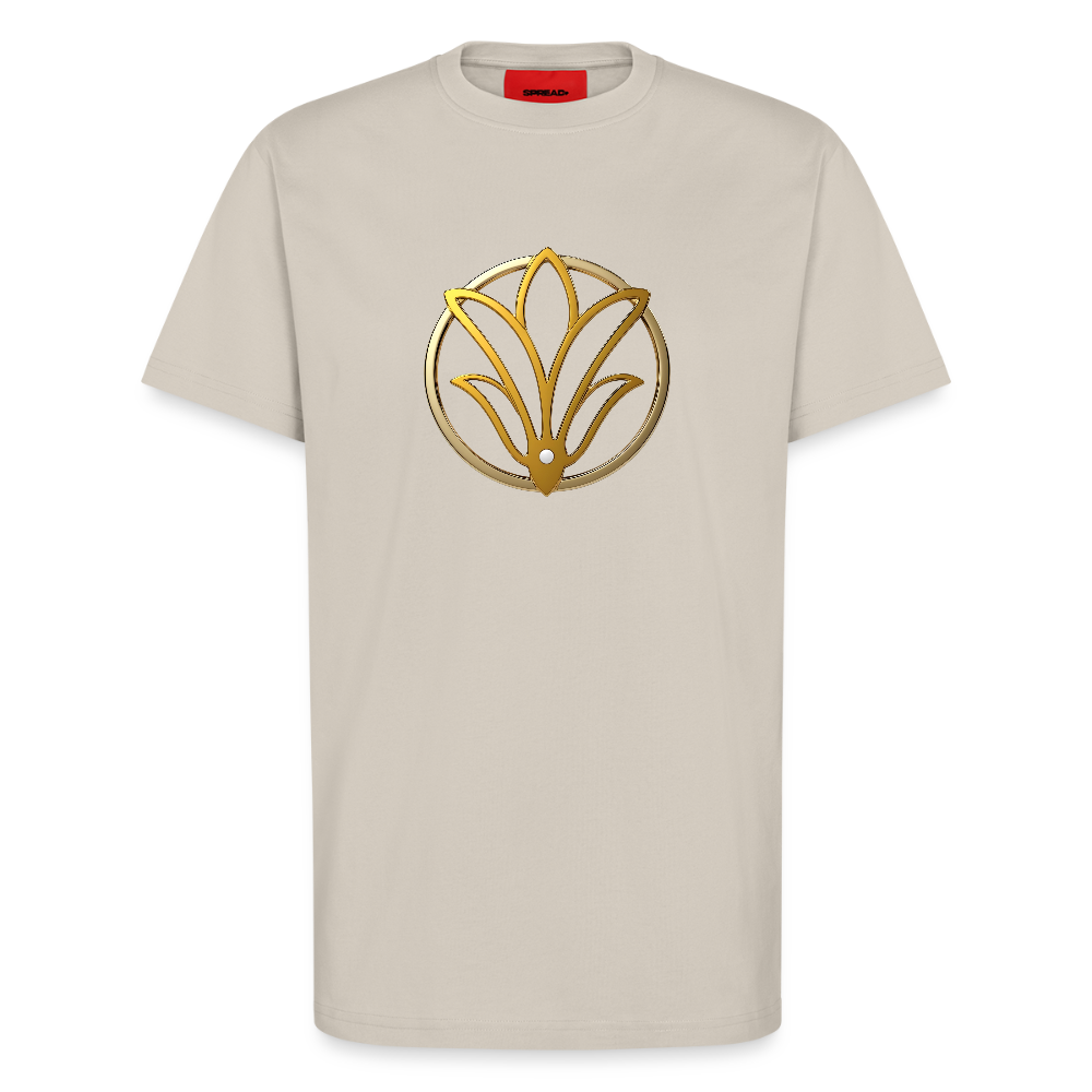 chiSign universelle Freiheit Organic Relaxed T-Shirt Made in EU - WARM CLAY