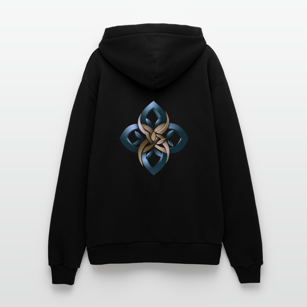 chiSign Organic Relaxed Hoodie Made in EU - SOLID BLACK