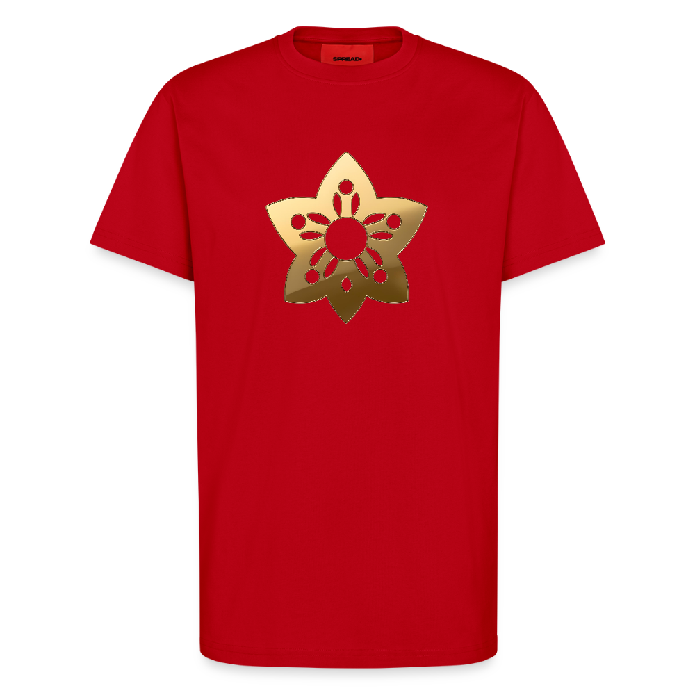 chiSign Auflösung der Illusion Organic Relaxed T-Shirt Made in EU - Rot