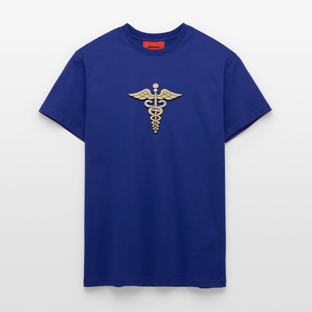 chiSign Merkurstab Organic Relaxed T-Shirt Made in EU - Iconic Blue