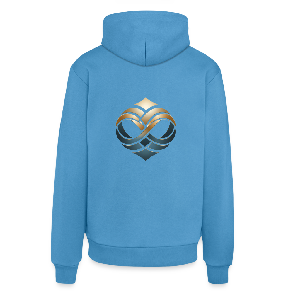 everosano Organic Relaxed Hoodie Made in EU - Sol Blue