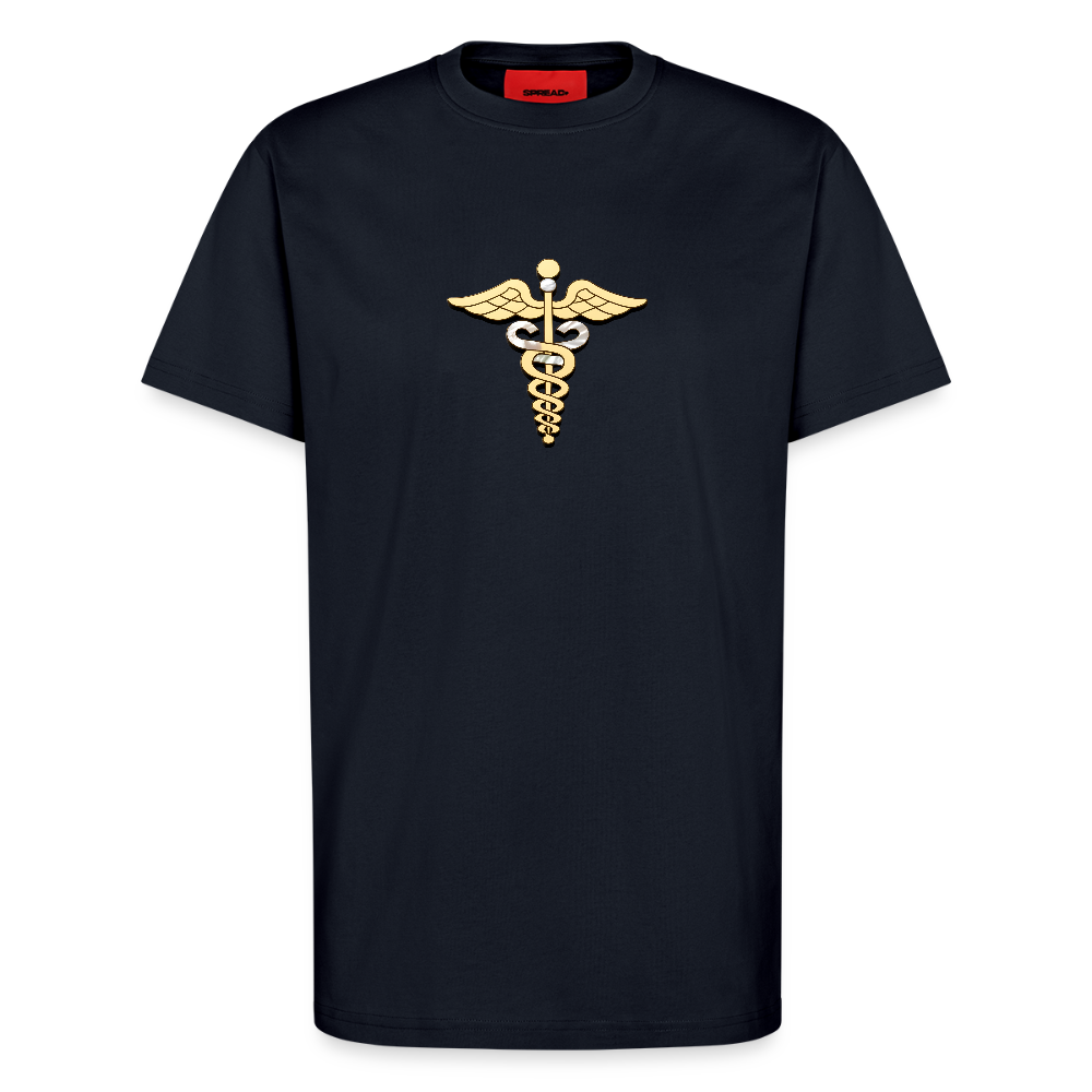 chiSign Merkurstab Organic Relaxed T-Shirt Made in EU - DARK NAVY