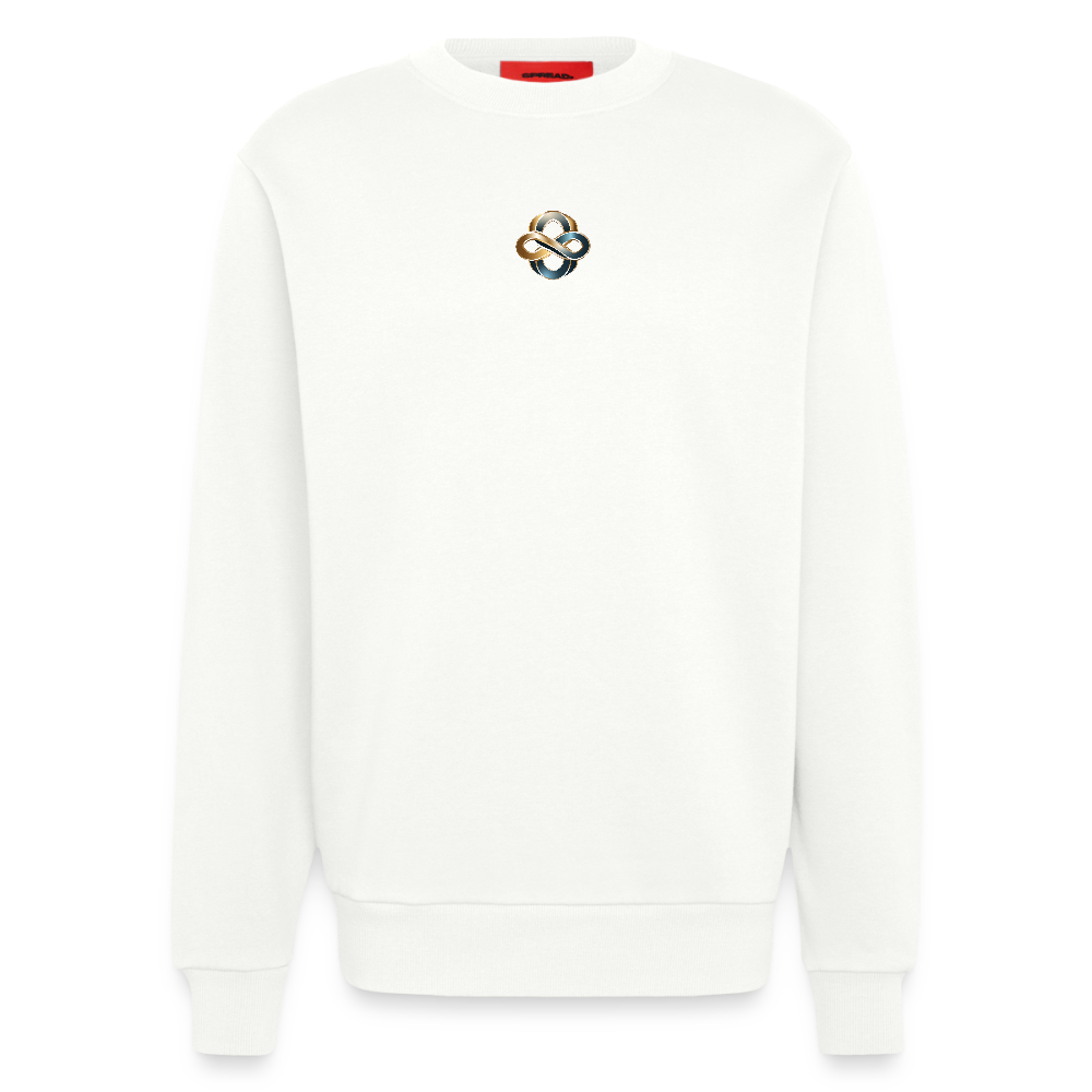 chiSign Quantenheilsymbol Wissen und Selbstbildung Heavyweight Oversized Organic Crew Neck Made in EU - OFF WHITE