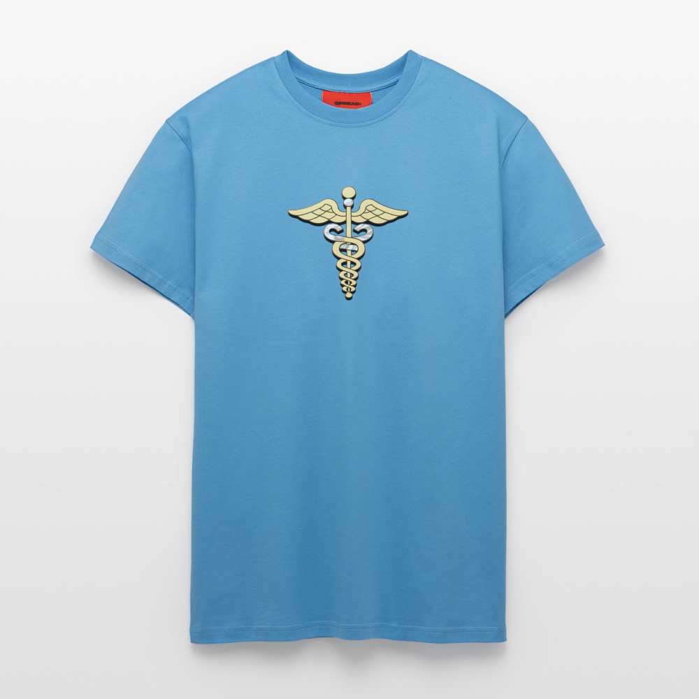 chiSign Merkurstab Organic Relaxed T-Shirt Made in EU - Sol Blue