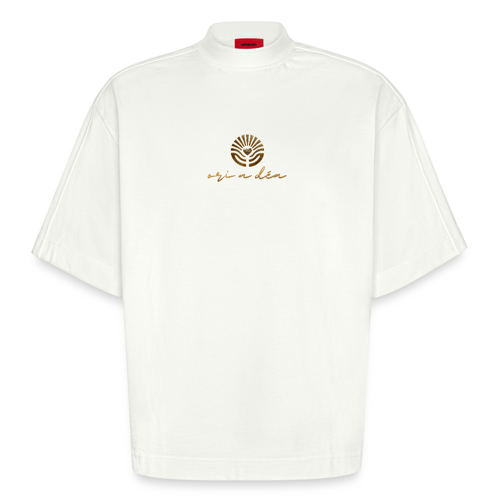 Heavyweight Oversized Organic Boxy T-Shirt Made in EU ORI A DÉA - OFF WHITE
