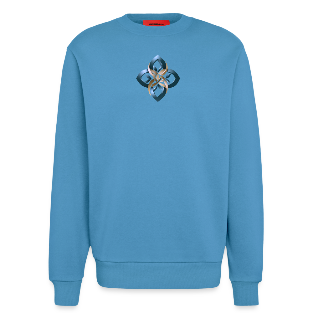 chiSign Organic Relaxed Crew Neck Made in EU - Sol Blue