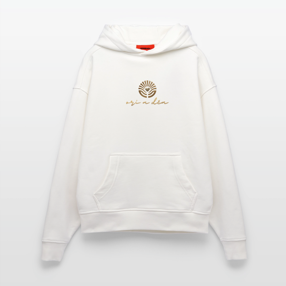 Oversized Organic Hoodie Made in EU ORI A DÉA - OFF WHITE
