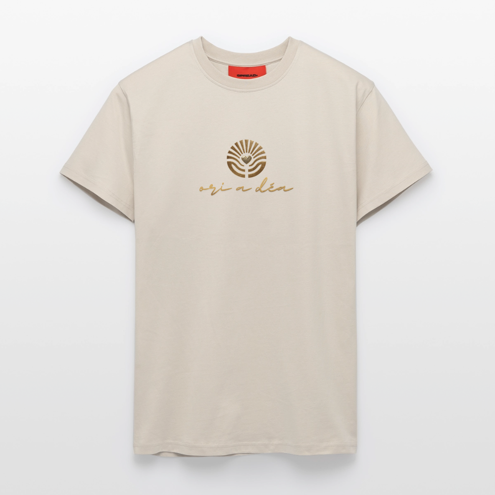 Organic Relaxed T-Shirt Made in EU "ori a déa" - WARM CLAY