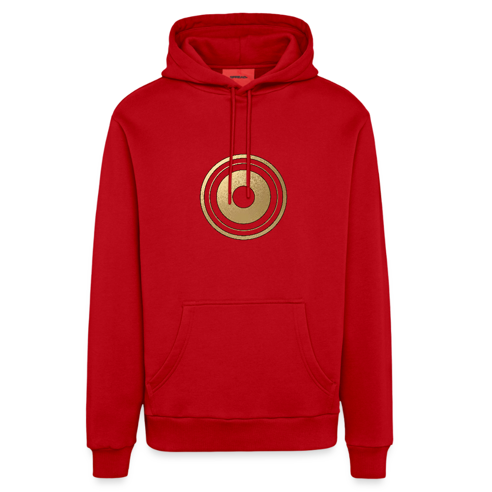 chiSign Organic Relaxed Hoodie Made in EU - Rot