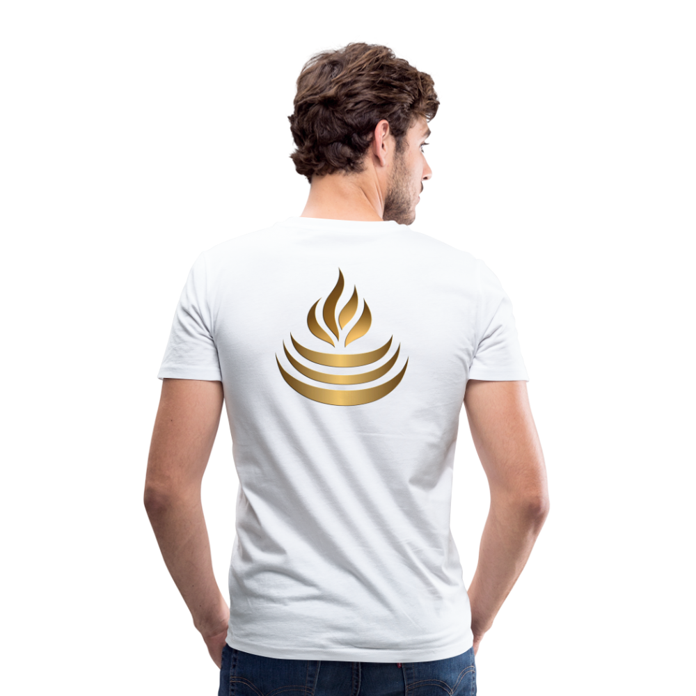 chiSign Quantenheilsymbol "Reichtum & Erfolg" Druck VS/RS Männer Bio-T-Shirt mit V-Ausschnitt von Stanley & Stella - Weiß