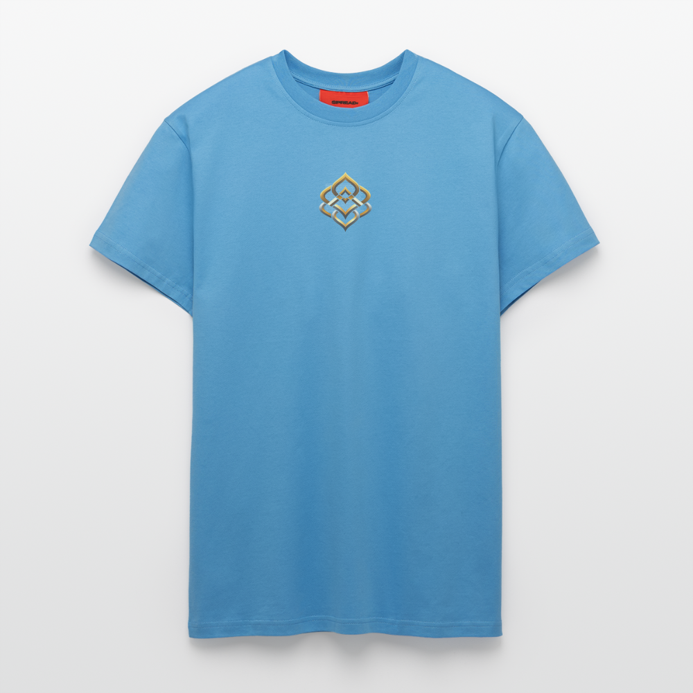 chiSign Heilsymbol 2 Organic Relaxed T-Shirt Made in EU - Sol Blue
